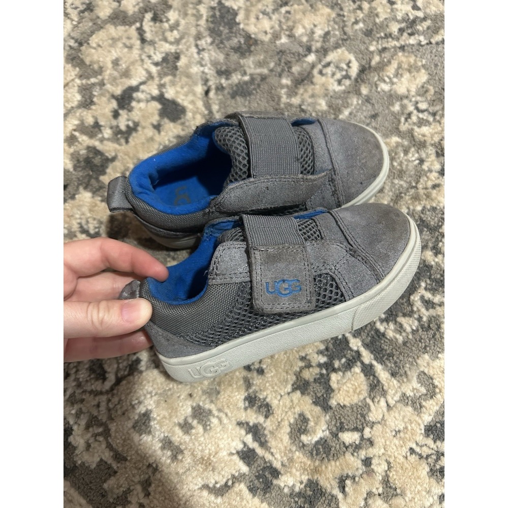 Boys Grey And Blue Ugg Sneakers Size 8